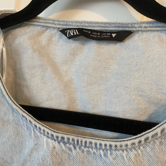 Zara Denim Mini Dress | Backless | Sleevles - Picture 5 of 8